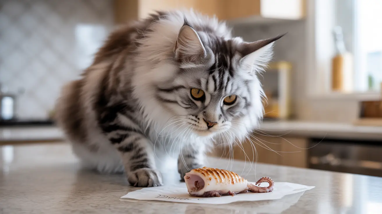 Calamar en la dieta de gatos: beneficios, riesgos y preparación segura