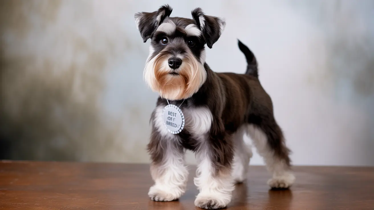 Colores raros y estándar del schnauzer miniatura