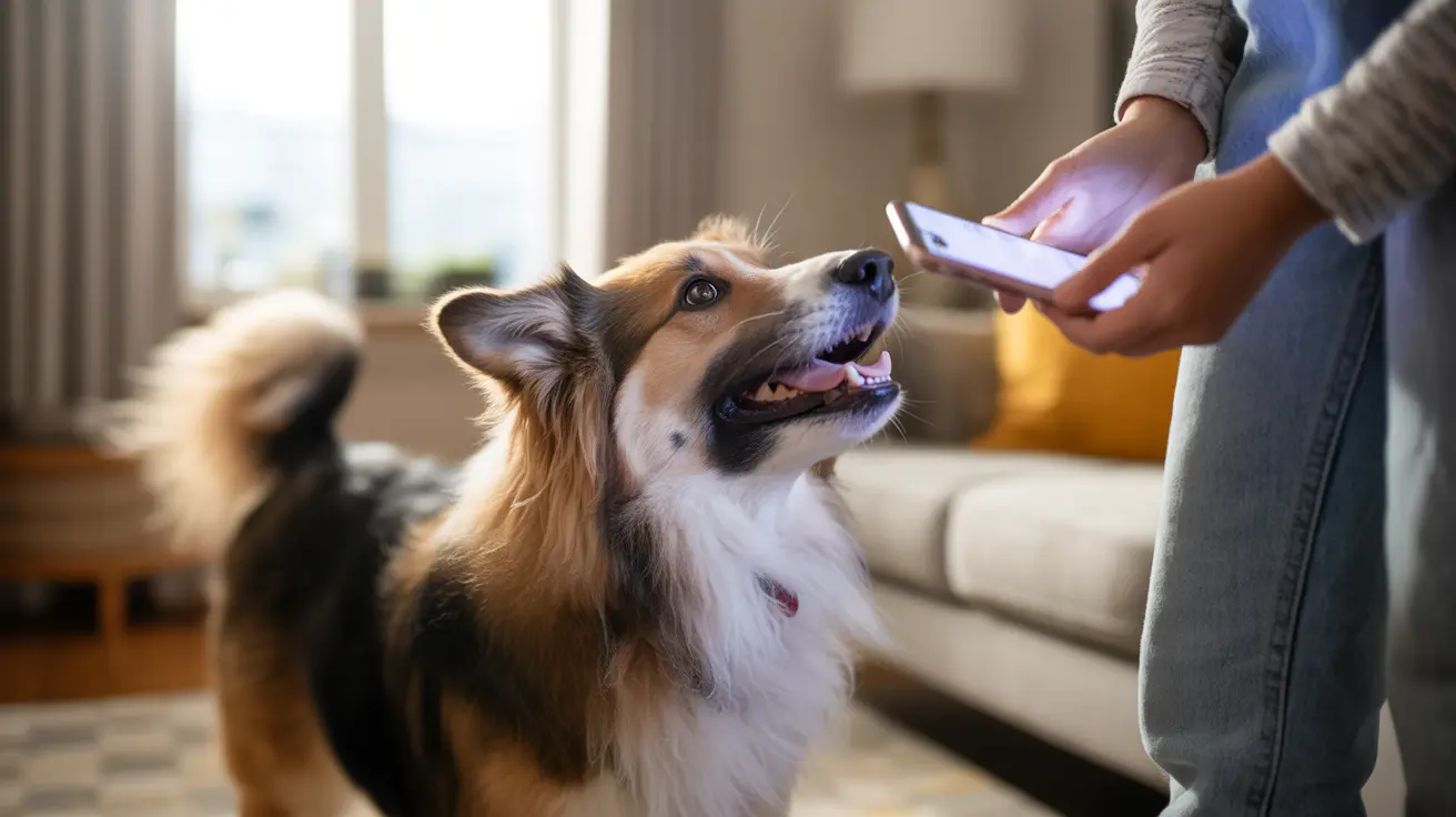 Dog and cat communicating through AI translation technology