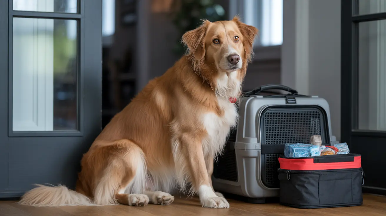 Firefighters responding to a house fire with pets nearby
