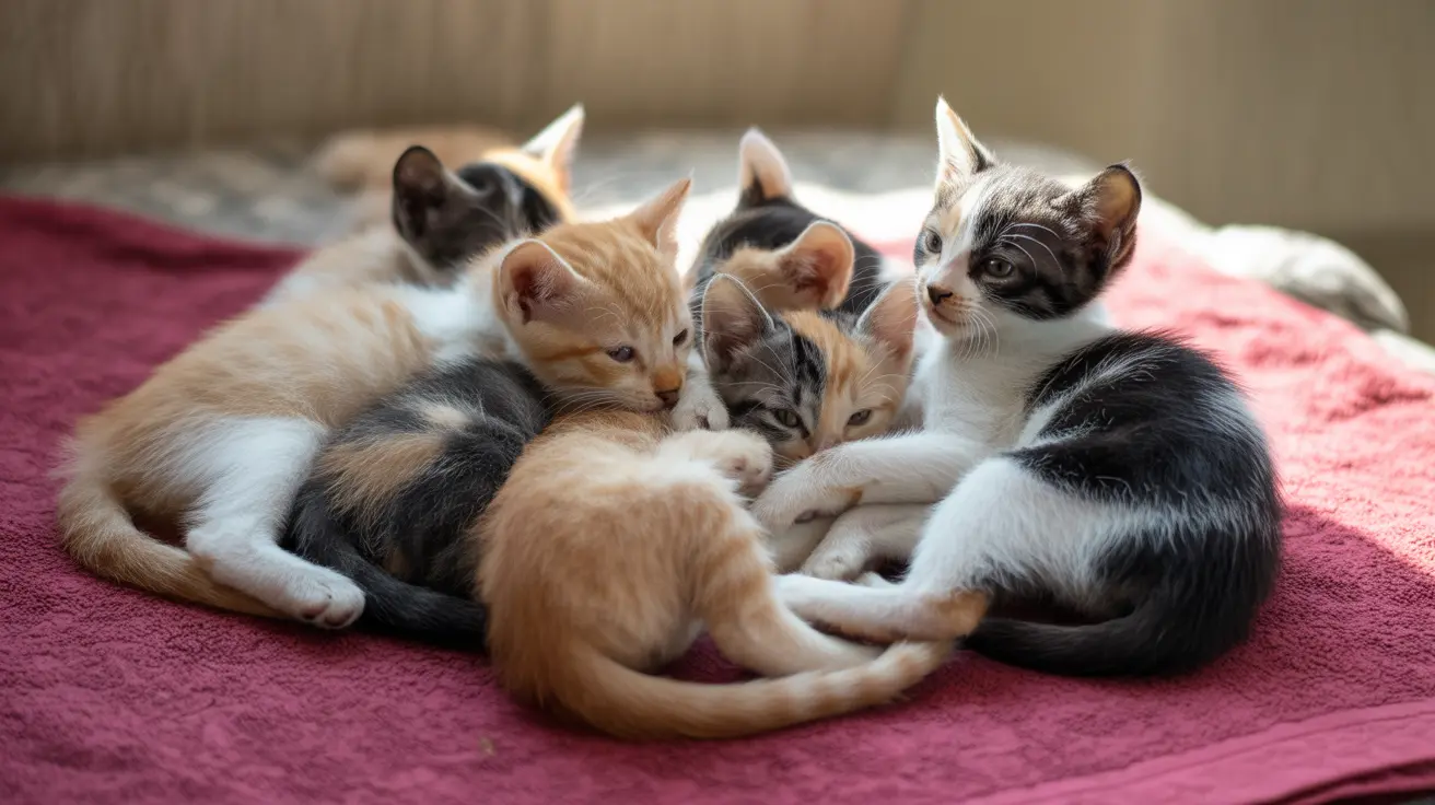 The Darr family caring for foster pets in their home