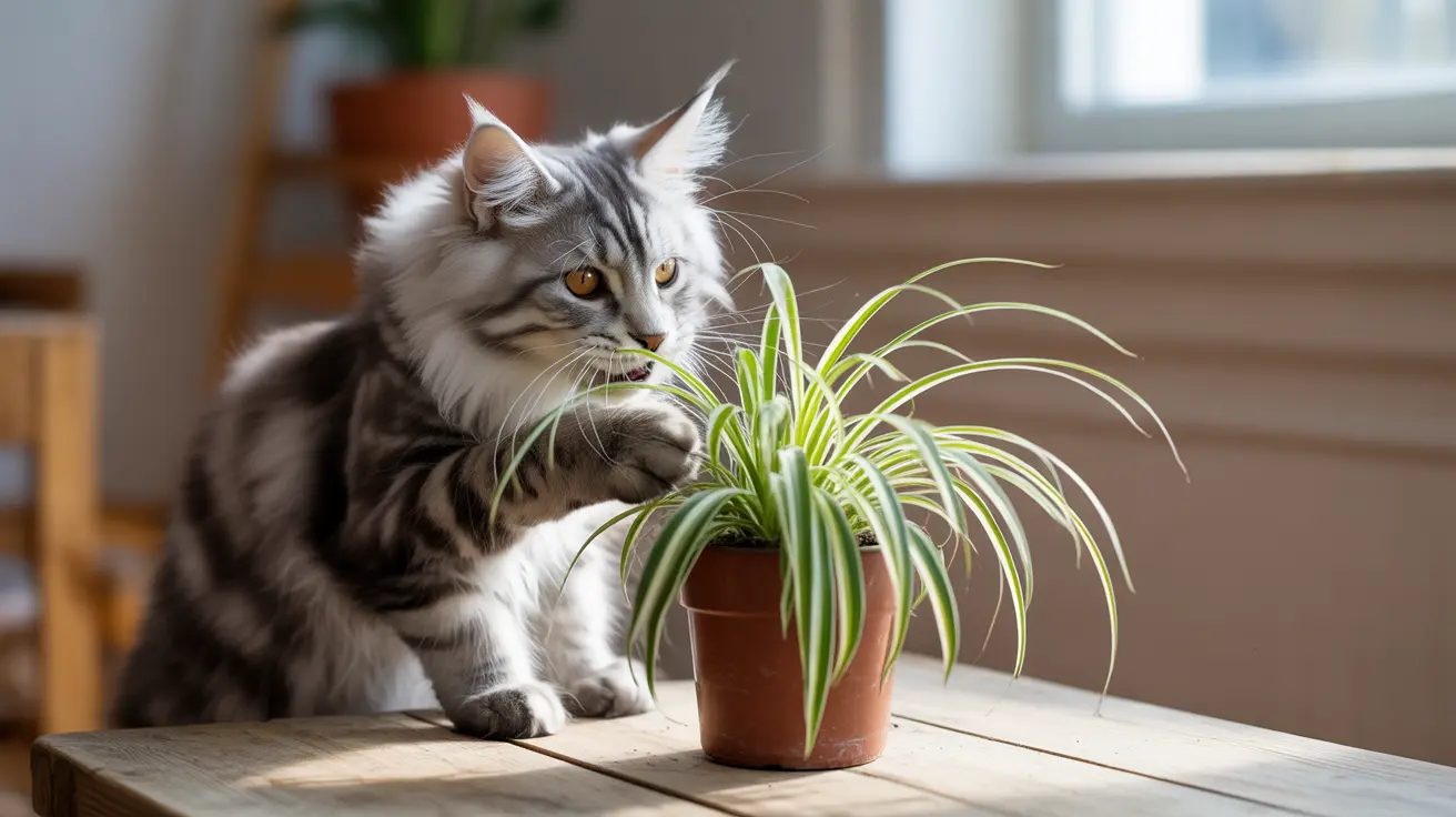 ¿Es la planta araña segura para tu gato?