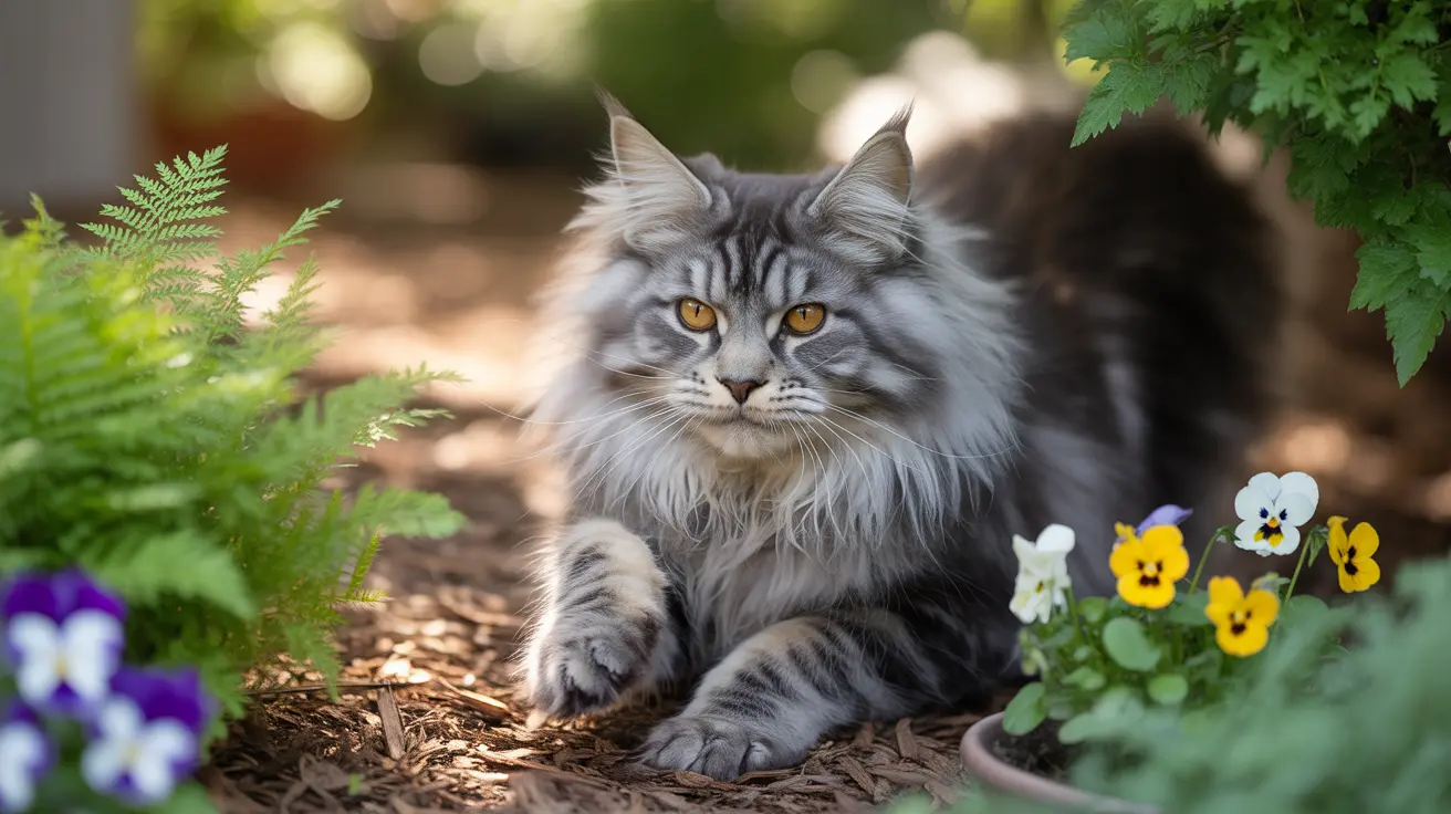 Lidiar con gatos en tus parterres de jardín con mantillo