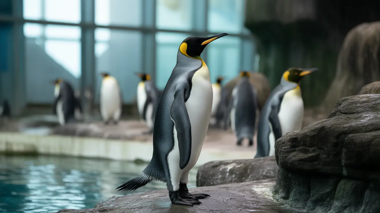Interior view of Mote Science Education Aquarium showing diverse marine habitats and interactive exhibits