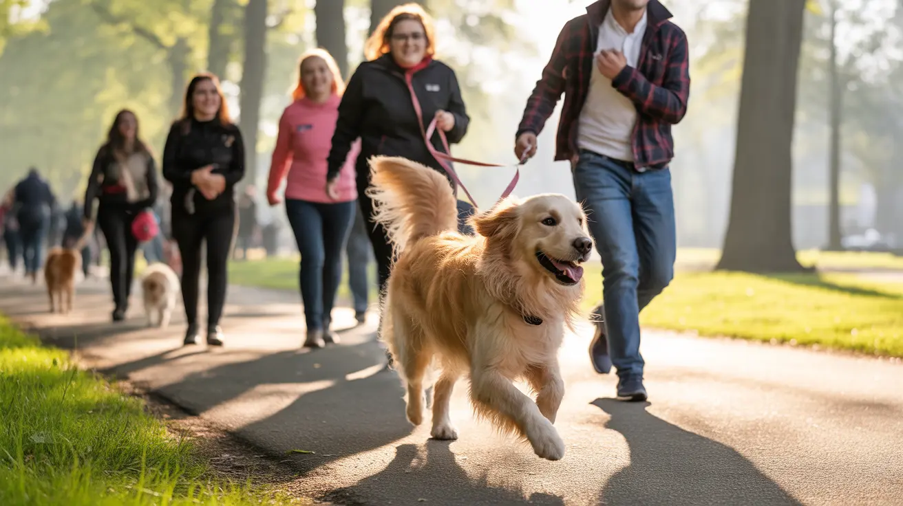 Participants walking with their dogs at the San Diego Walk for Animals event at NTC Park