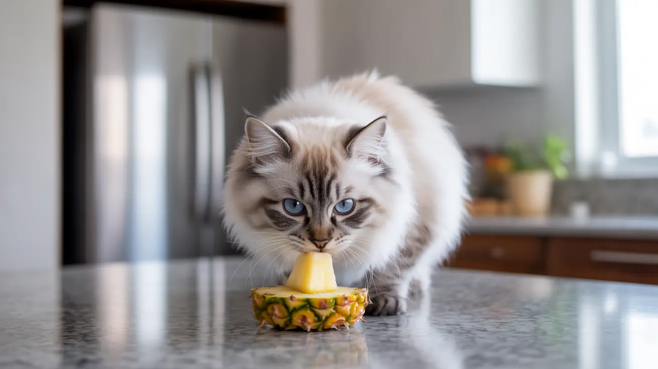 猫はパイナップルを食べても大丈夫？トロピカルフルーツを与えるための完全ガイド