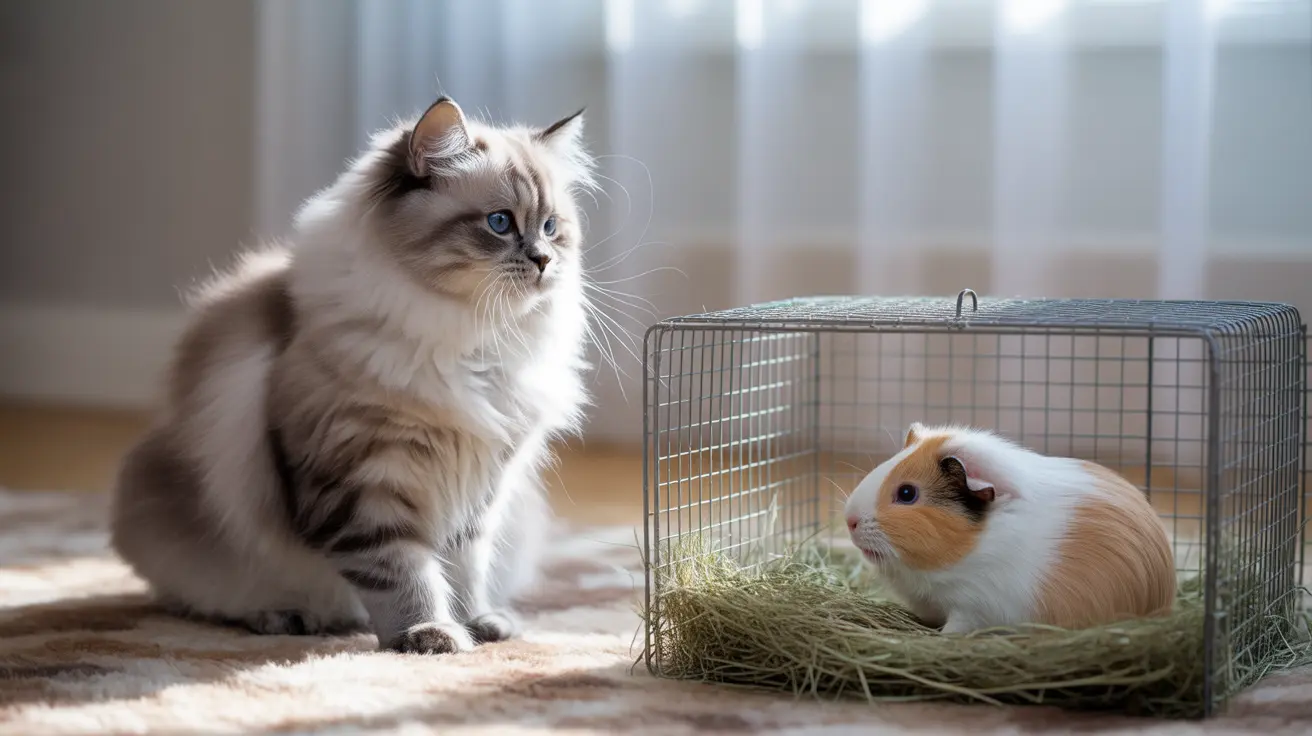 Gatos y cobayas: ¿pueden convivir juntos?