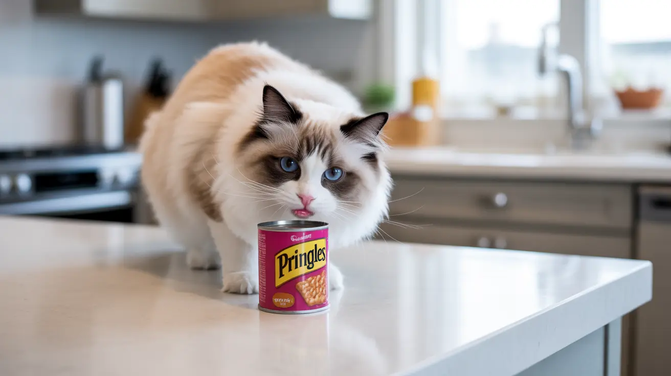 猫はプリングルズを食べても大丈夫？獣医が解説するポテトチップスの安全性