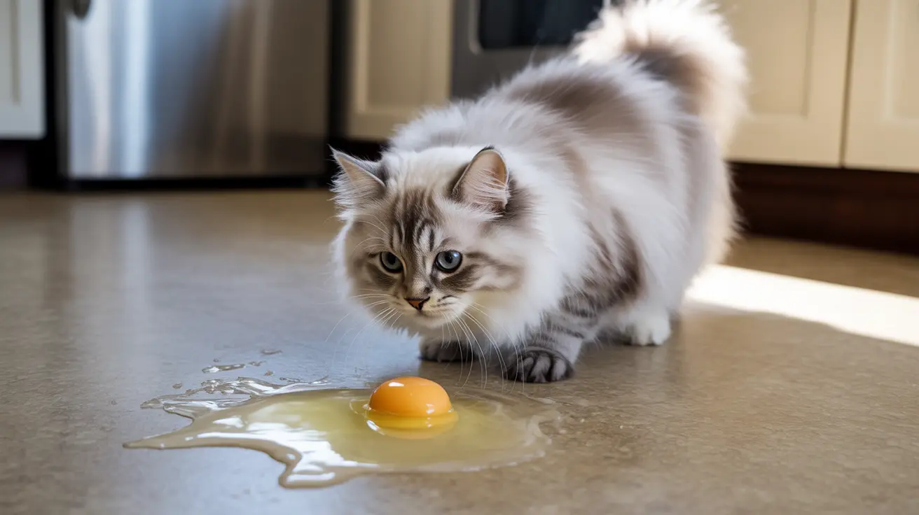 Primeros pasos inmediatos si tu gato come huevo crudo