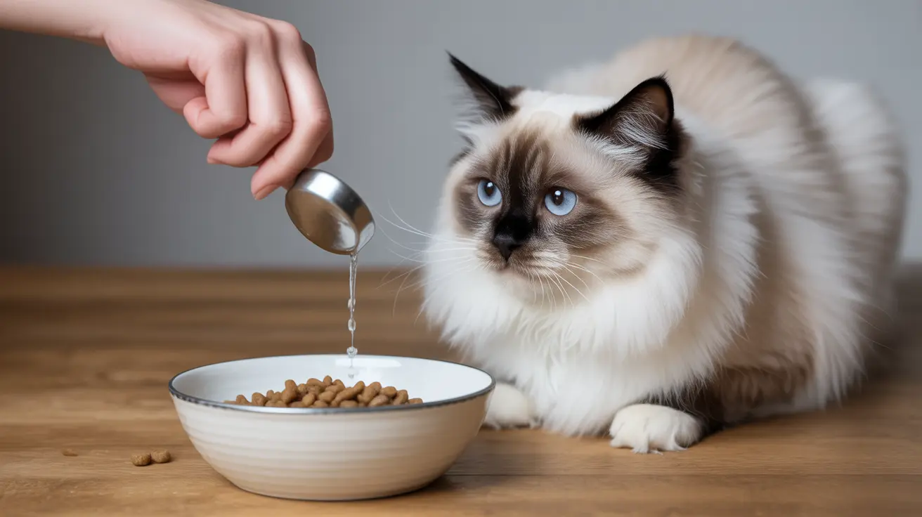 Por que amolecer a ração seca do seu gato?