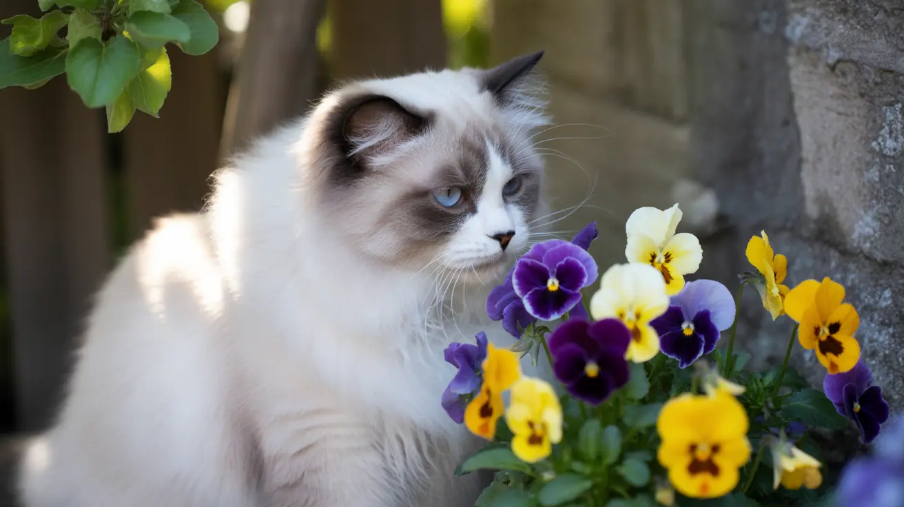 ¿Son tóxicos los pensamientos (violas) para gatos?