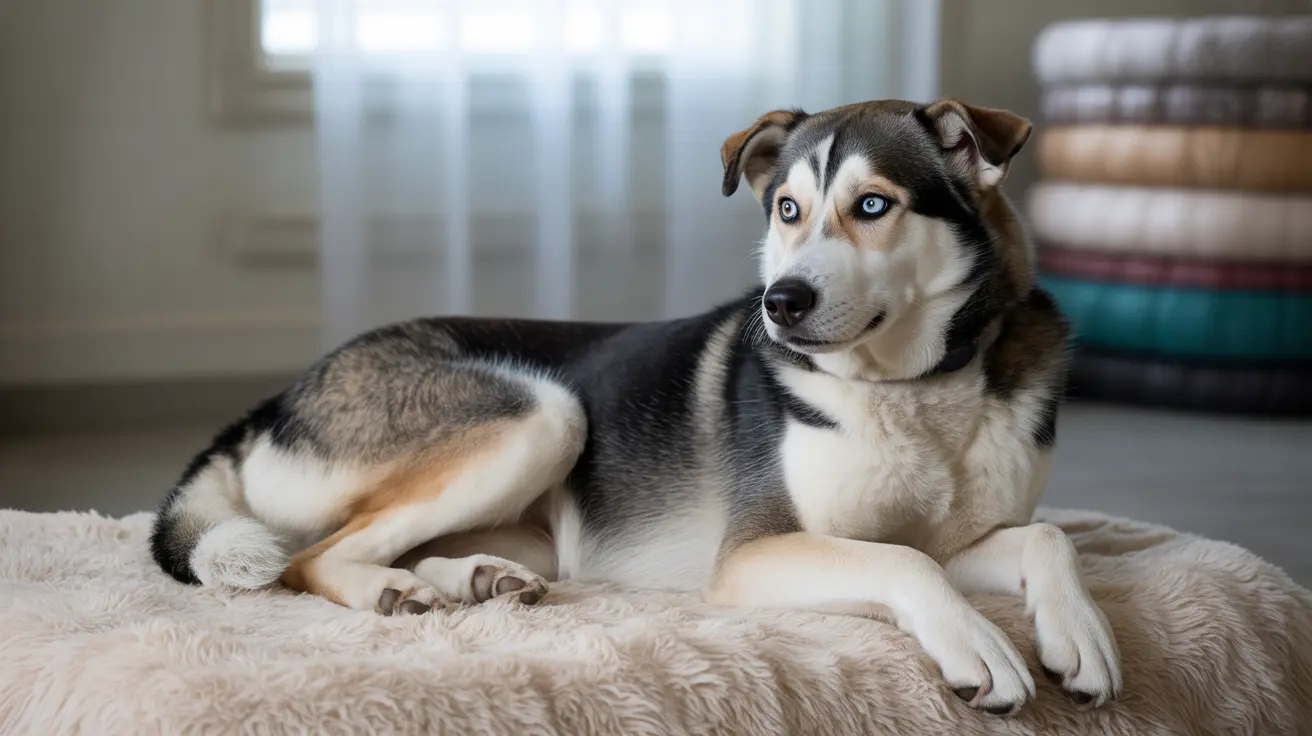 Monongalia County deputies investigating a case of animal cruelty involving a Husky mix