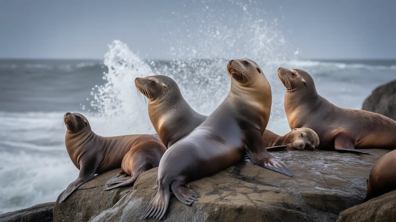 Snorkeler swimming near curious sea lions in clear waters around Isla Espiritu Santo