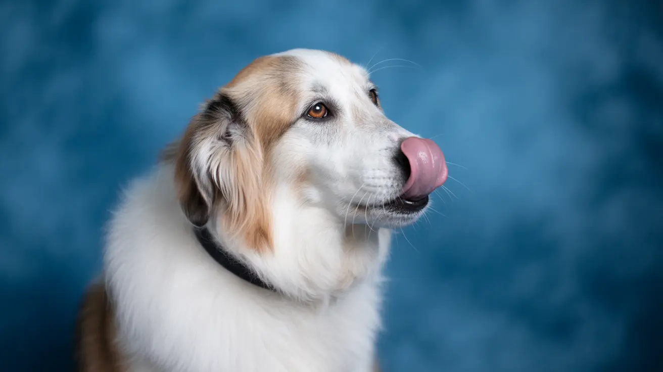 A senior dog peacefully resting during a professional pet photography session