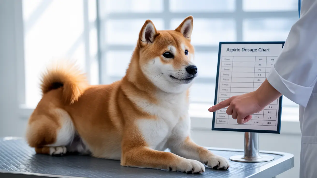 A Shiba Inu sitting calmly on an examination table during a veterinary consultation
