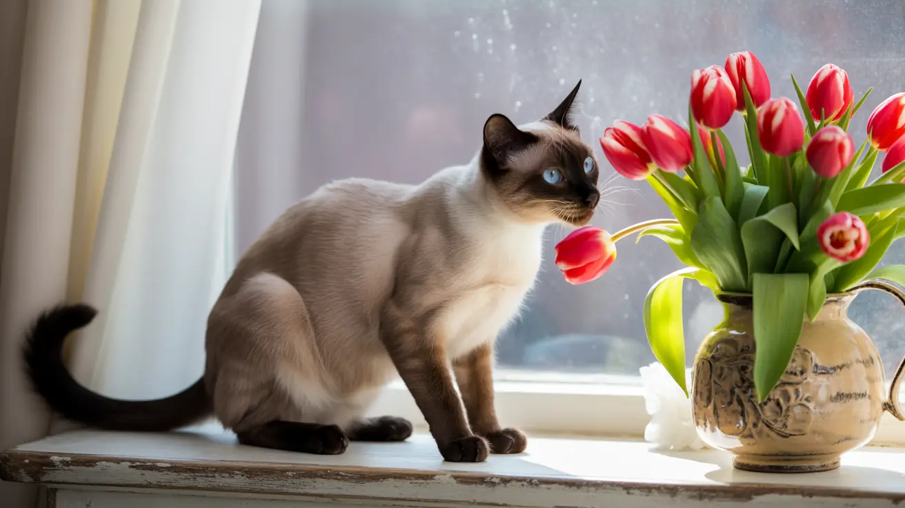Tulipes et chats : dangers, symptômes et prévention de l’intoxication
