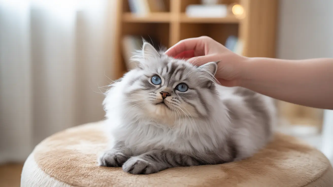 La science derrière le massage de la tête chez le chat