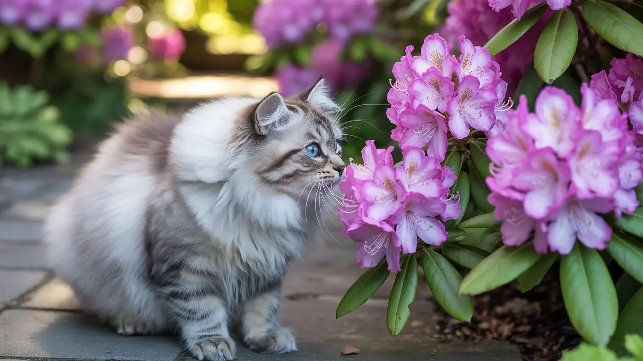 Comprendiendo los peligros del rododendro para los gatos