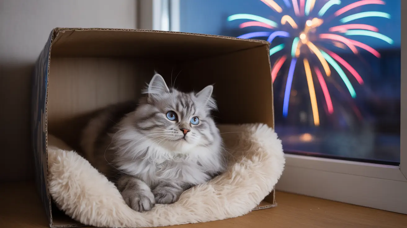 Cómo mantener a tu gato seguro y tranquilo durante los fuegos artificiales: guía completa