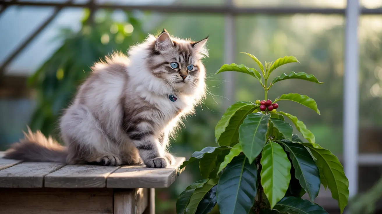 Plantas de café y gatos: Guía completa sobre riesgos de toxicidad y prevención
