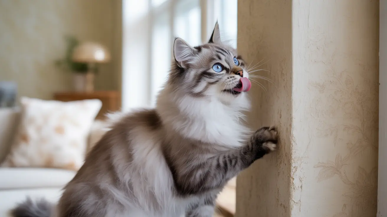 Why Is My Cat Licking the Wall? Understanding This Peculiar Behavior