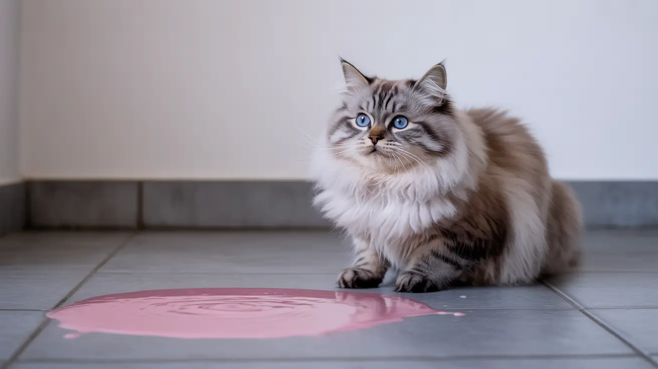 Causas Comunes del Vómito Rosado en Gatos