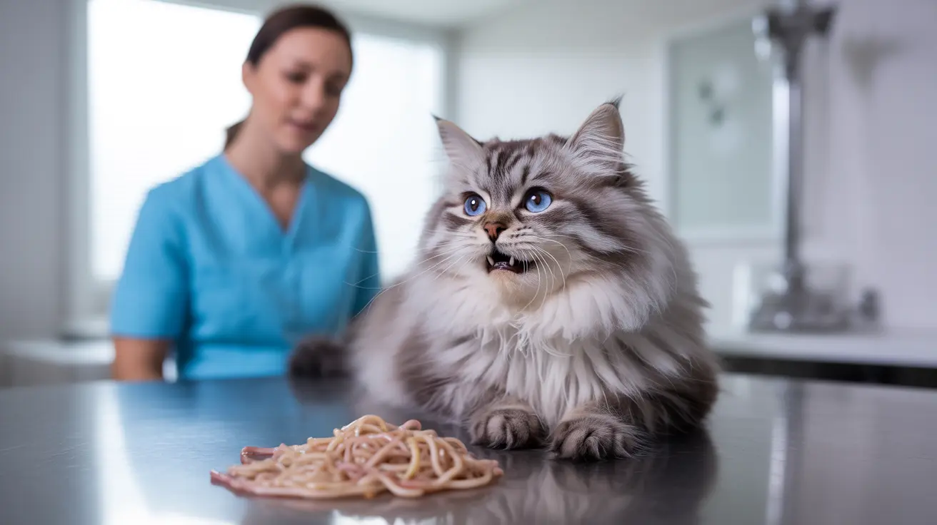 Comprendiendo por Qué los Gatos Vomitan Lombrices