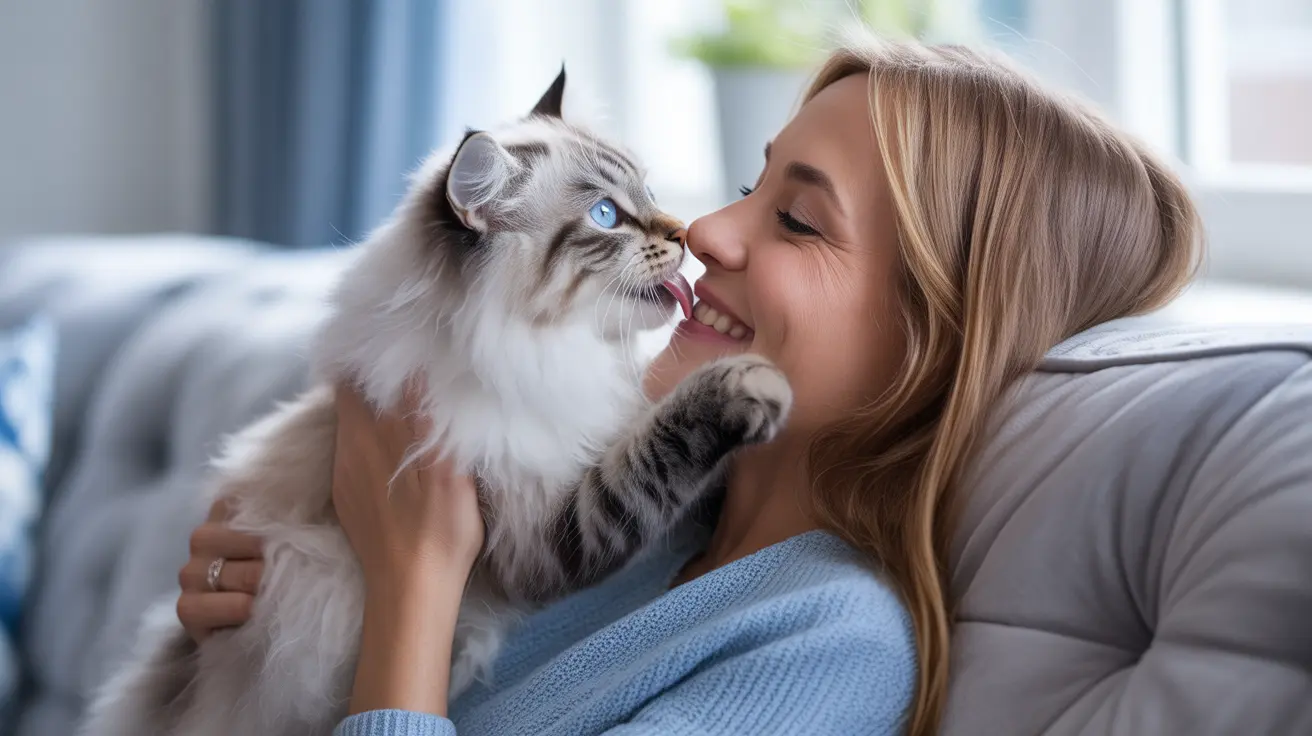 ¿Por qué mi gato me lame los labios?