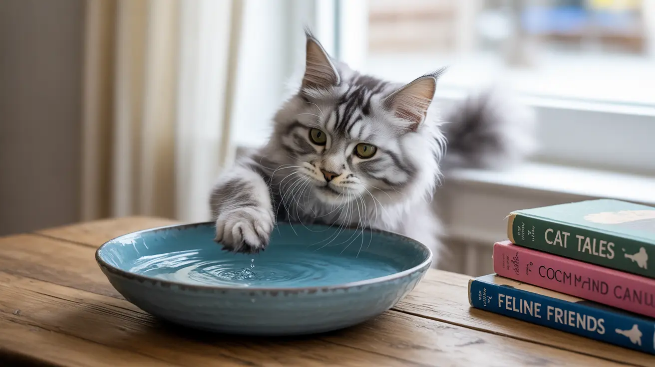 猫が水皿から水をこぼす理由とは？よく見られる行動を科学的に解説