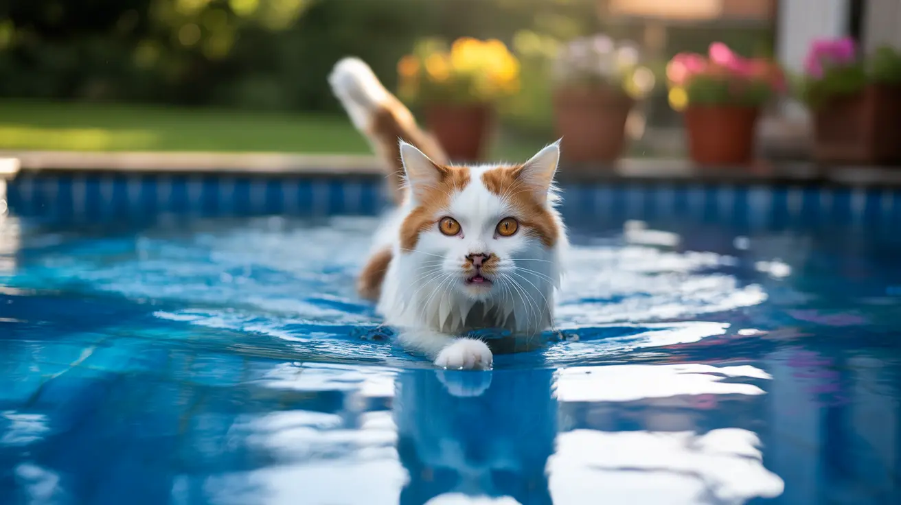 Habilidades naturales de natación en los gatos