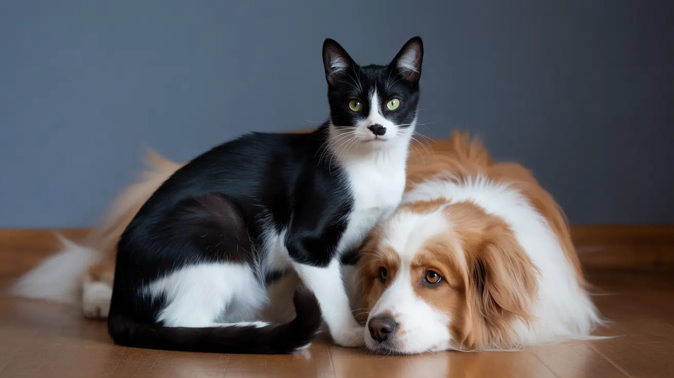 Dogs and cats in kennels at a full-capacity animal shelter
