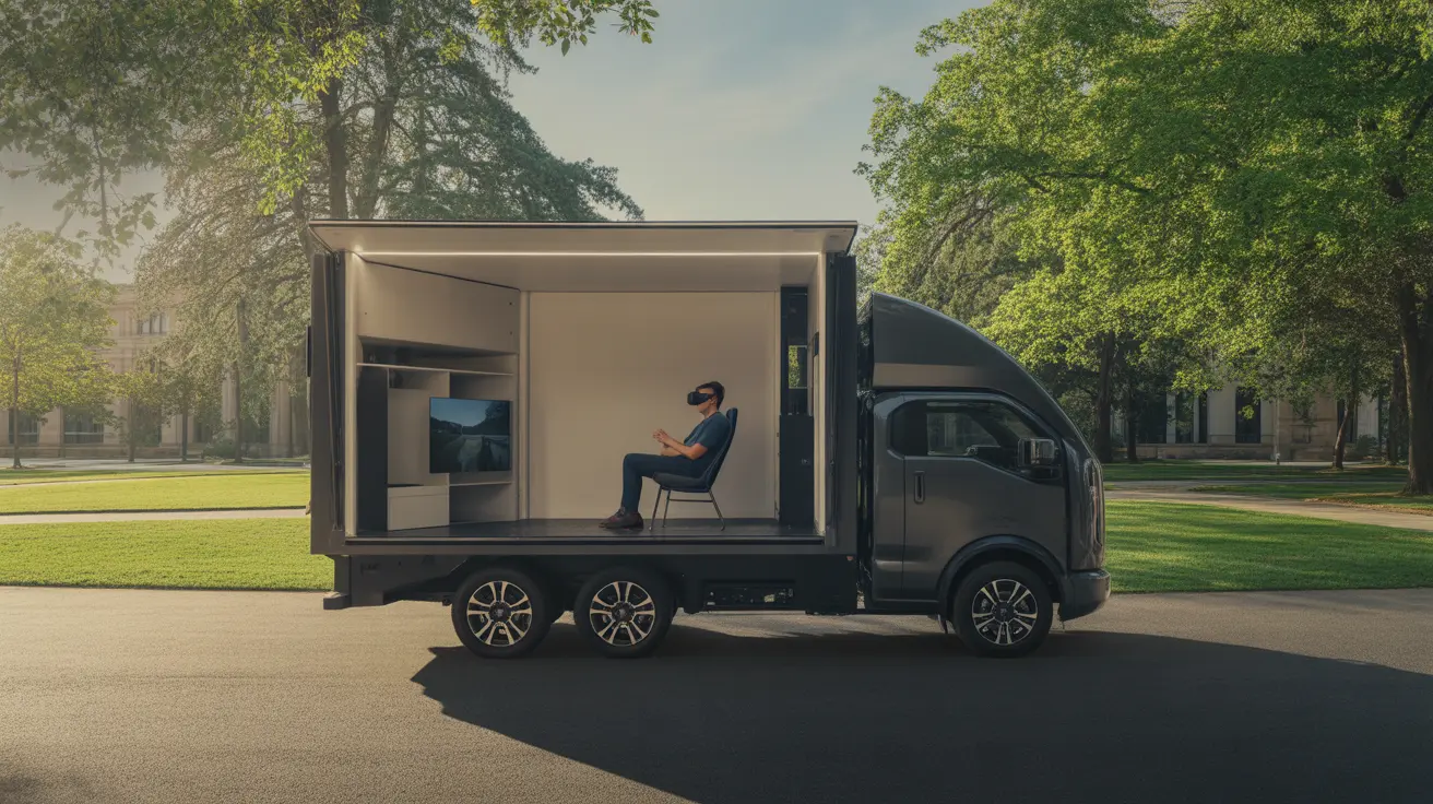 Students experiencing PETA's 'Abduction' virtual reality simulation raising awareness on animal testing practices