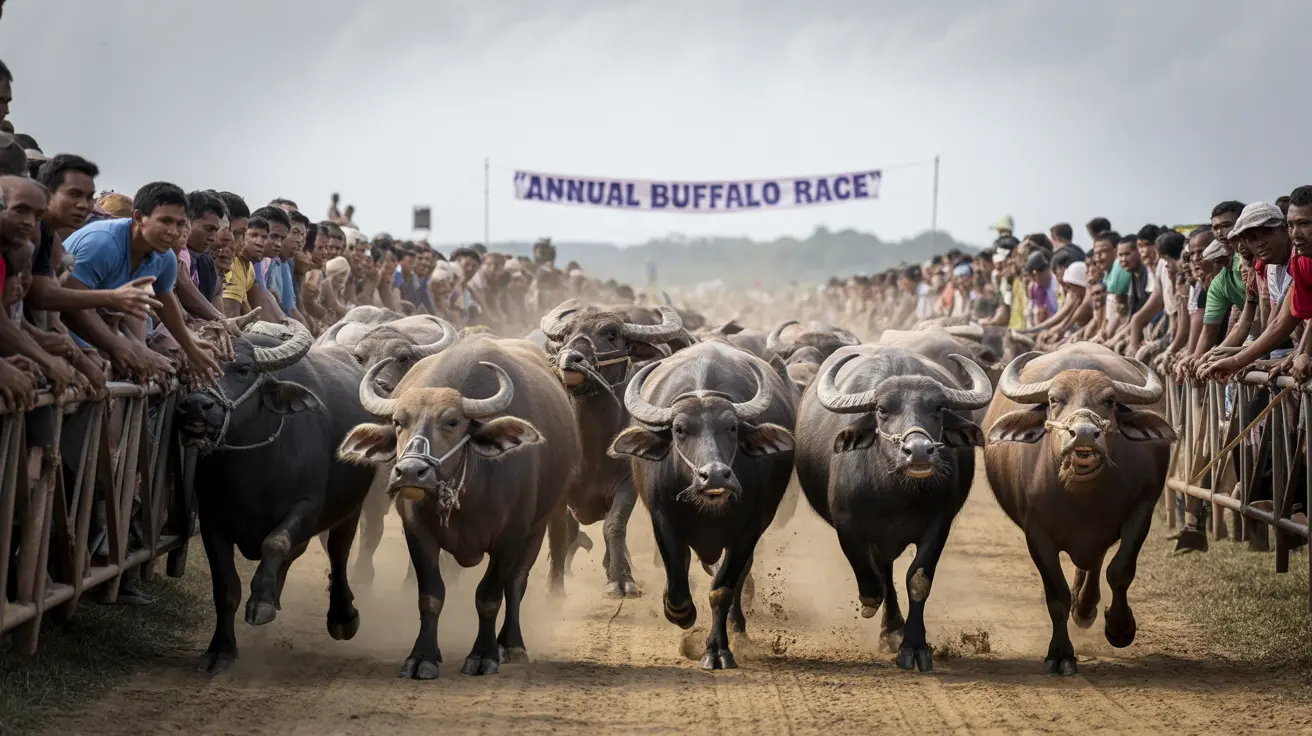 Le festival de courses de buffles en Thaïlande transforme les animaux de ferme en athlètes célébrés