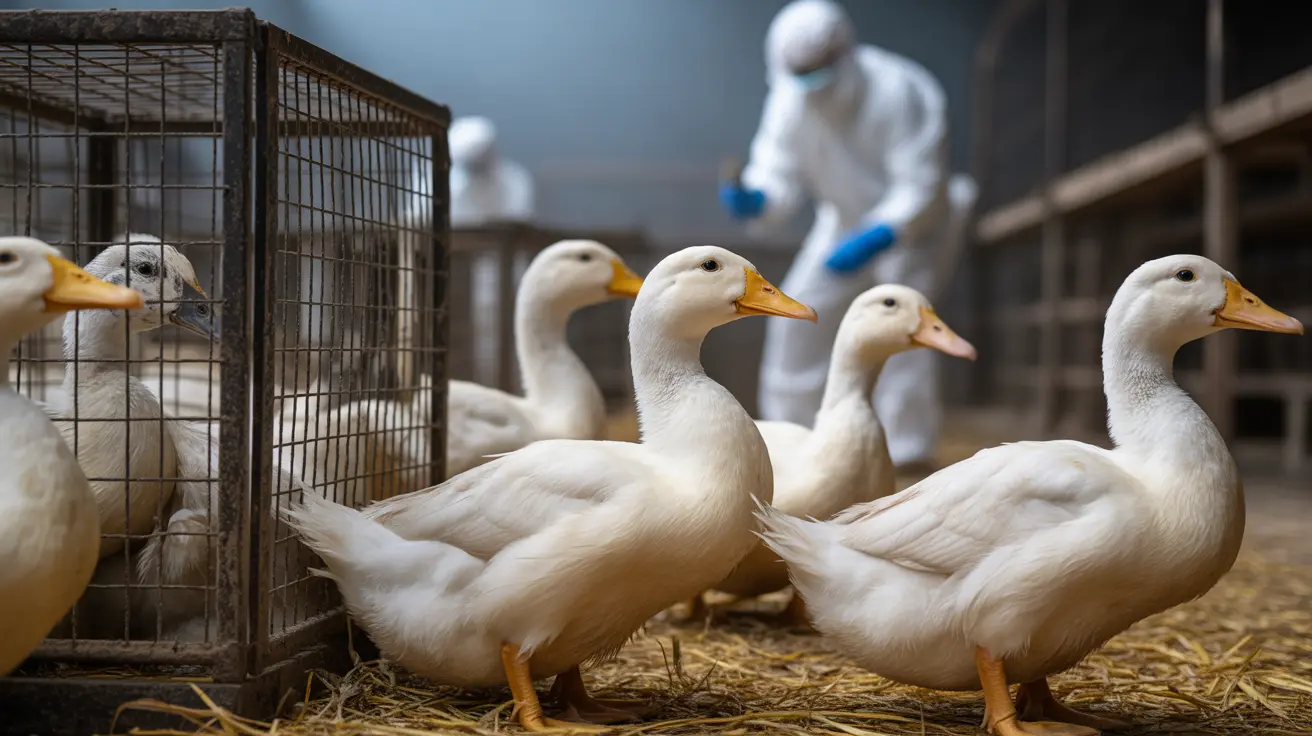Hundreds of ducks crowded in an animal shelter after Riverside County overcrowding crisis